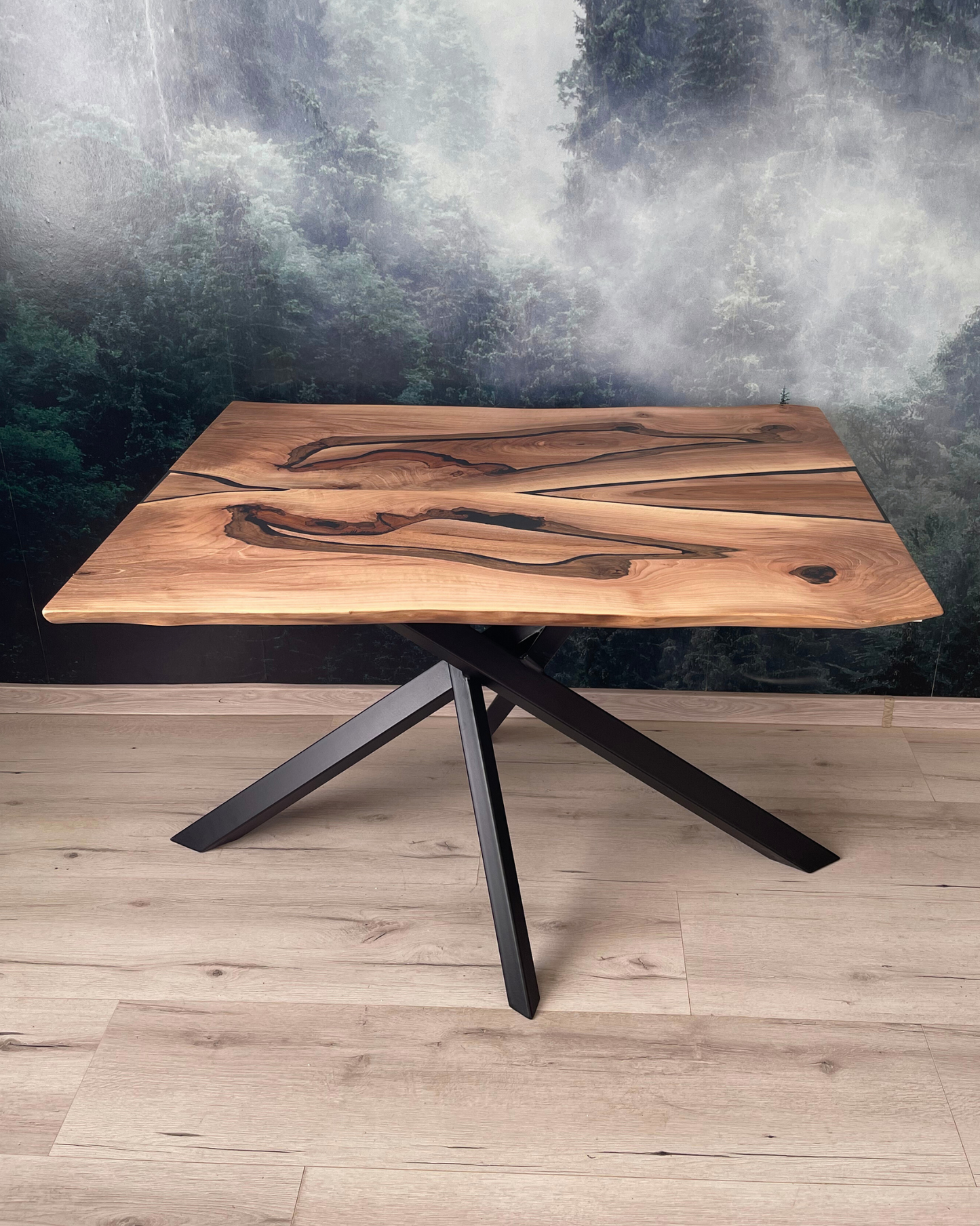 Masa de dining cu blat din nuc X2509 116x87cm