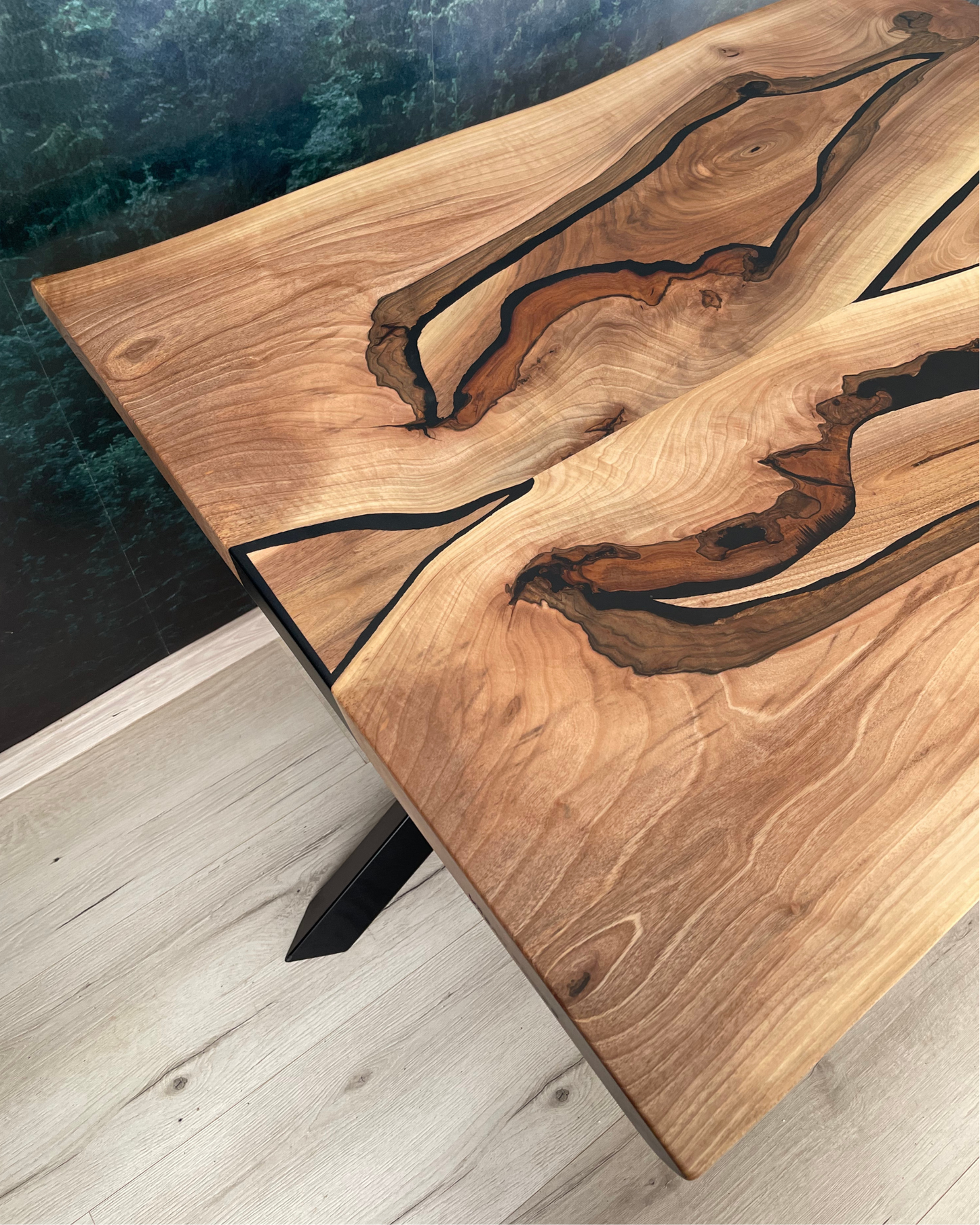 Masa de dining cu blat din nuc X2509 116x87cm