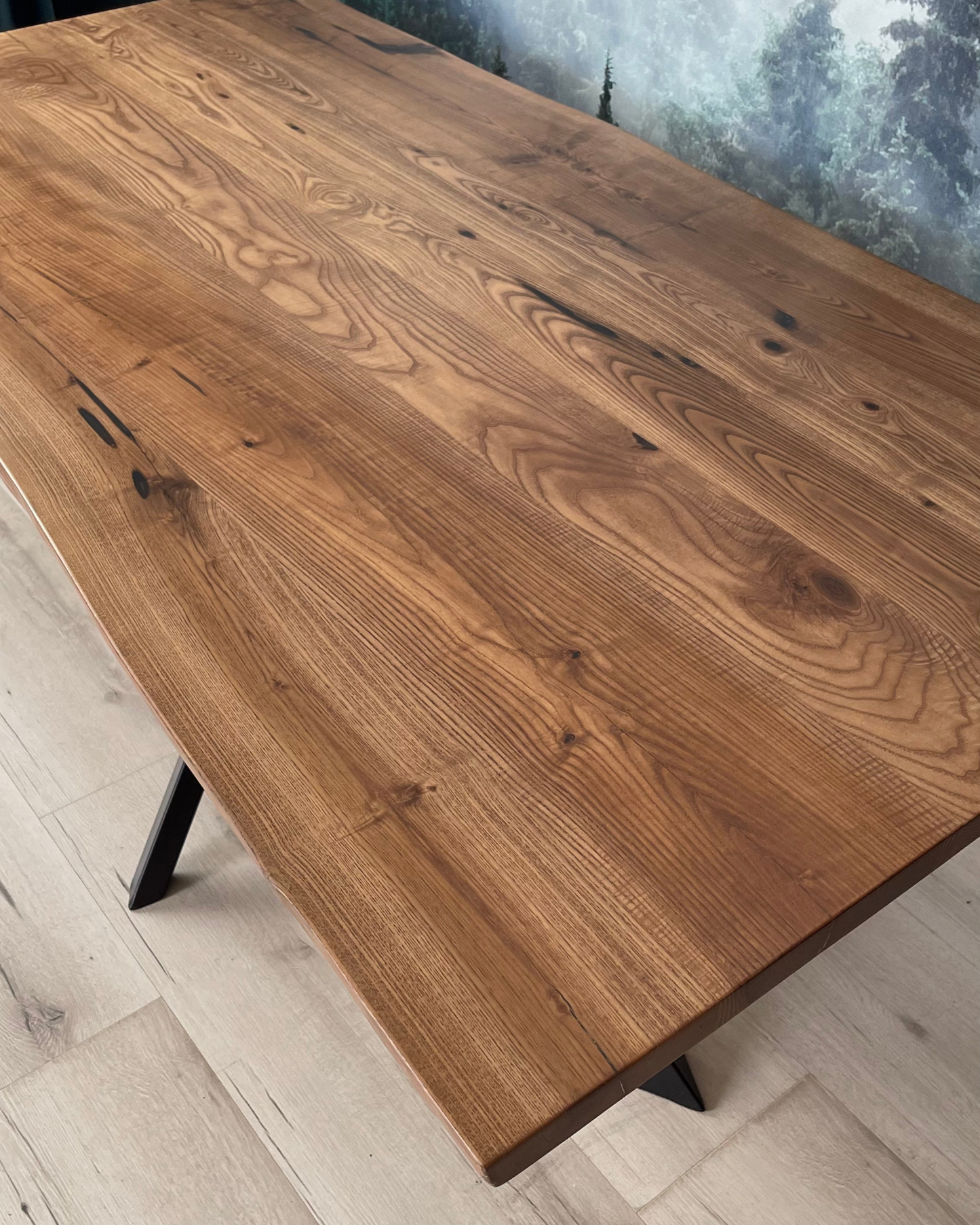 Masa de dining cu blat din frasin X1276 189x100cm