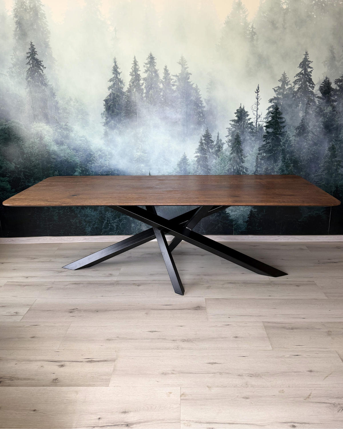 Masa de dining cu blat din stejar X2515 240x100cm