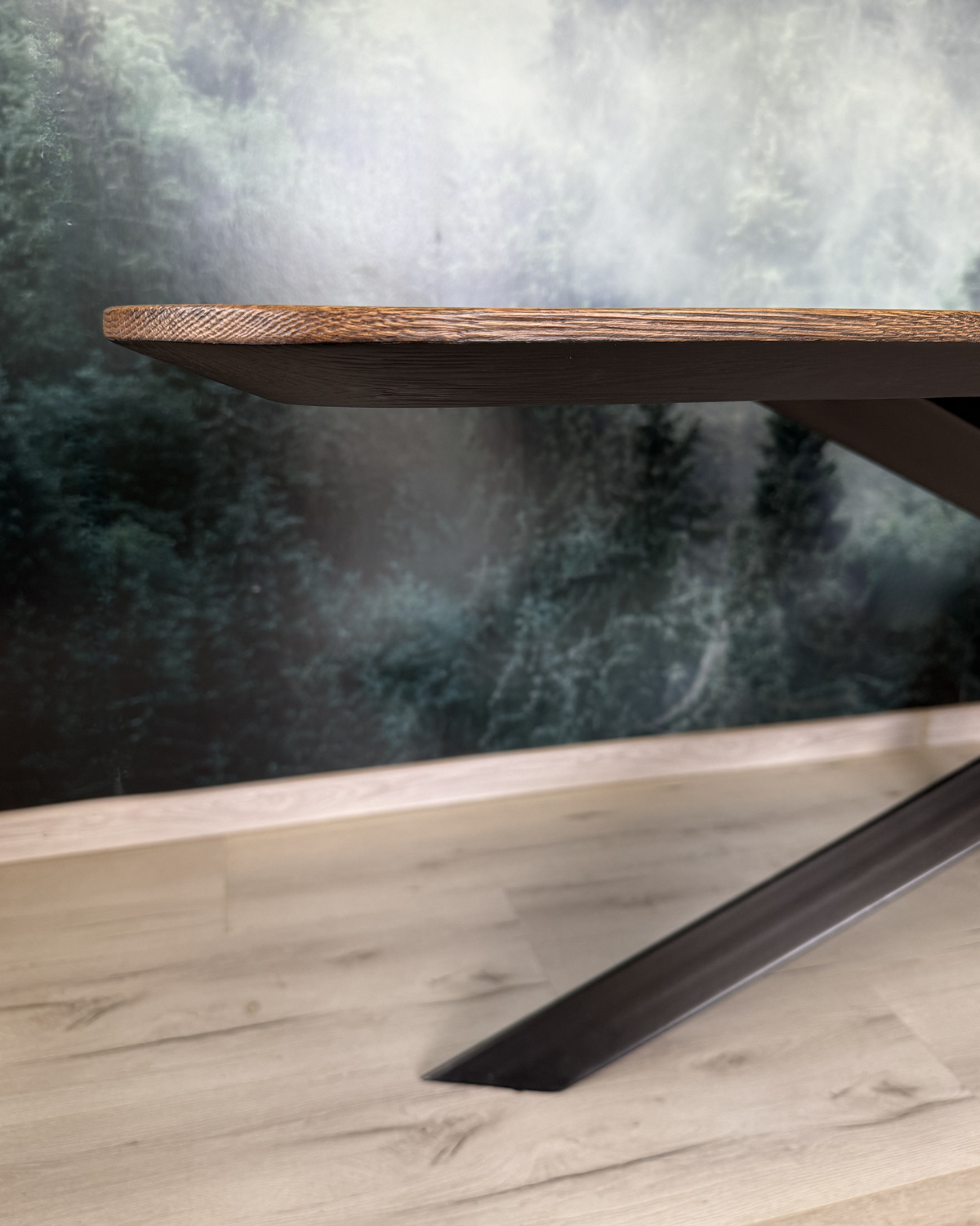 Masa de dining cu blat din stejar X2515 240x100cm