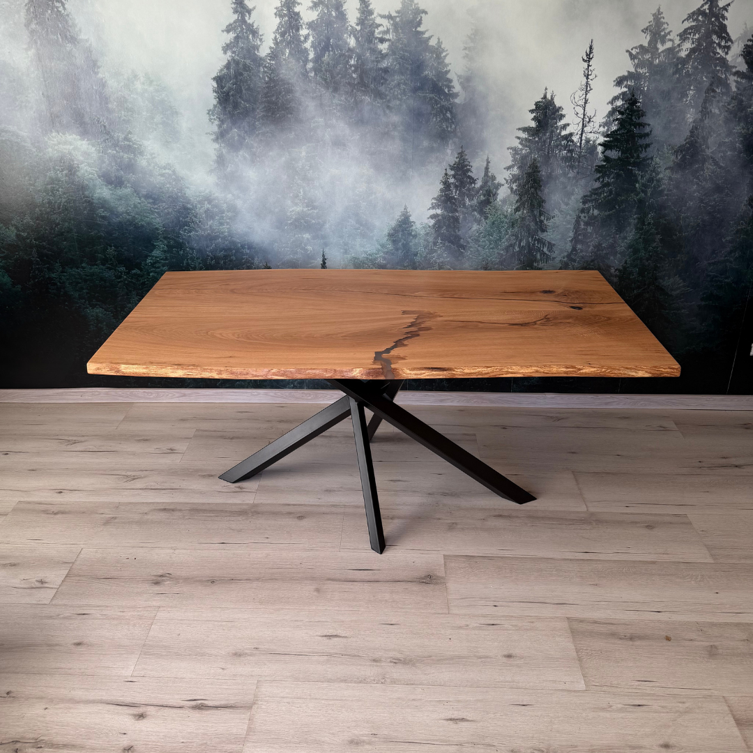 Masa de dining cu blat din stejar SX72 180x97cm