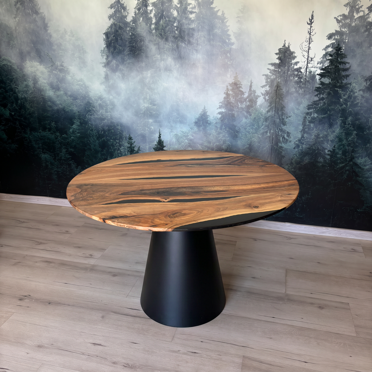 Masa de dining cu blat din nuc AX281 117cm