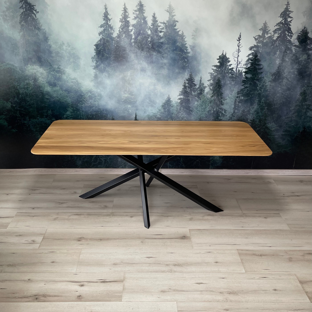 Masa de dining cu blat din stejar X1030 200x89cm