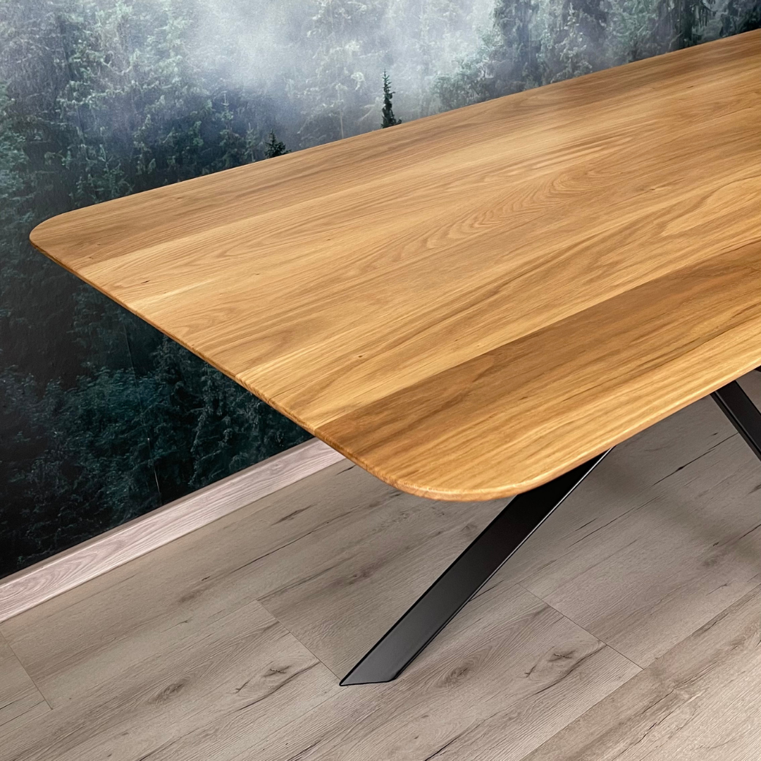 Masa de dining cu blat din stejar X1030 200x89cm