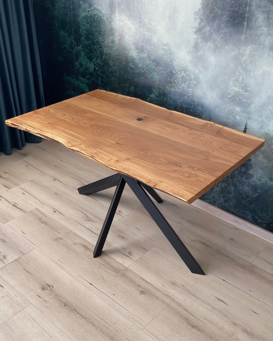 Masa de dining cu blat din stejar X2506 132x83cm