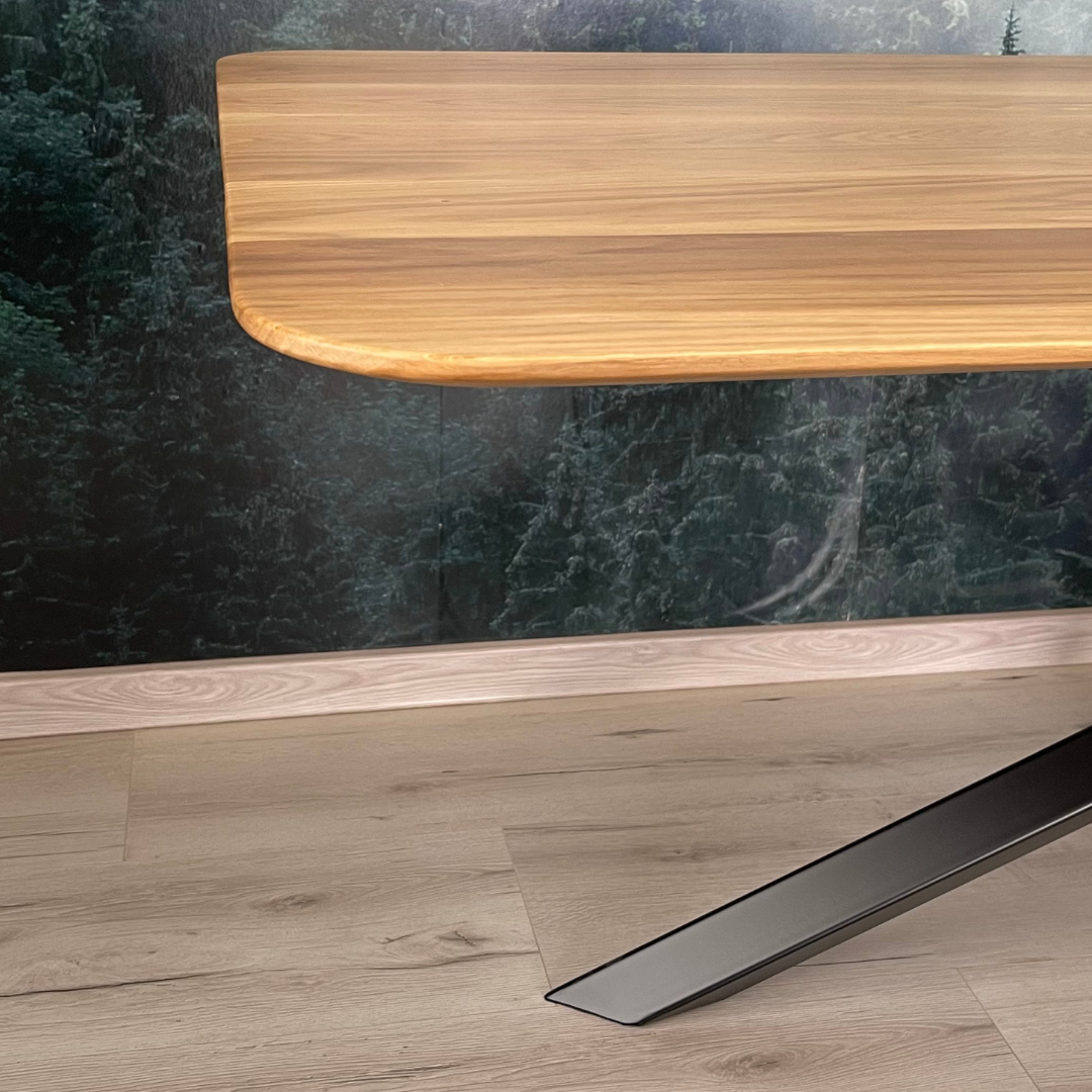 Masa de dining cu blat din stejar X1030 200x89cm