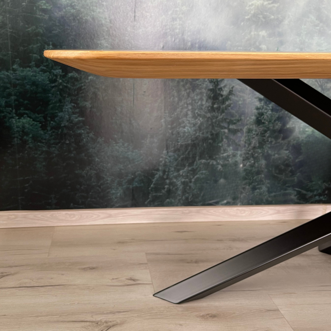 Masa de dining cu blat din stejar X1030 200x89cm