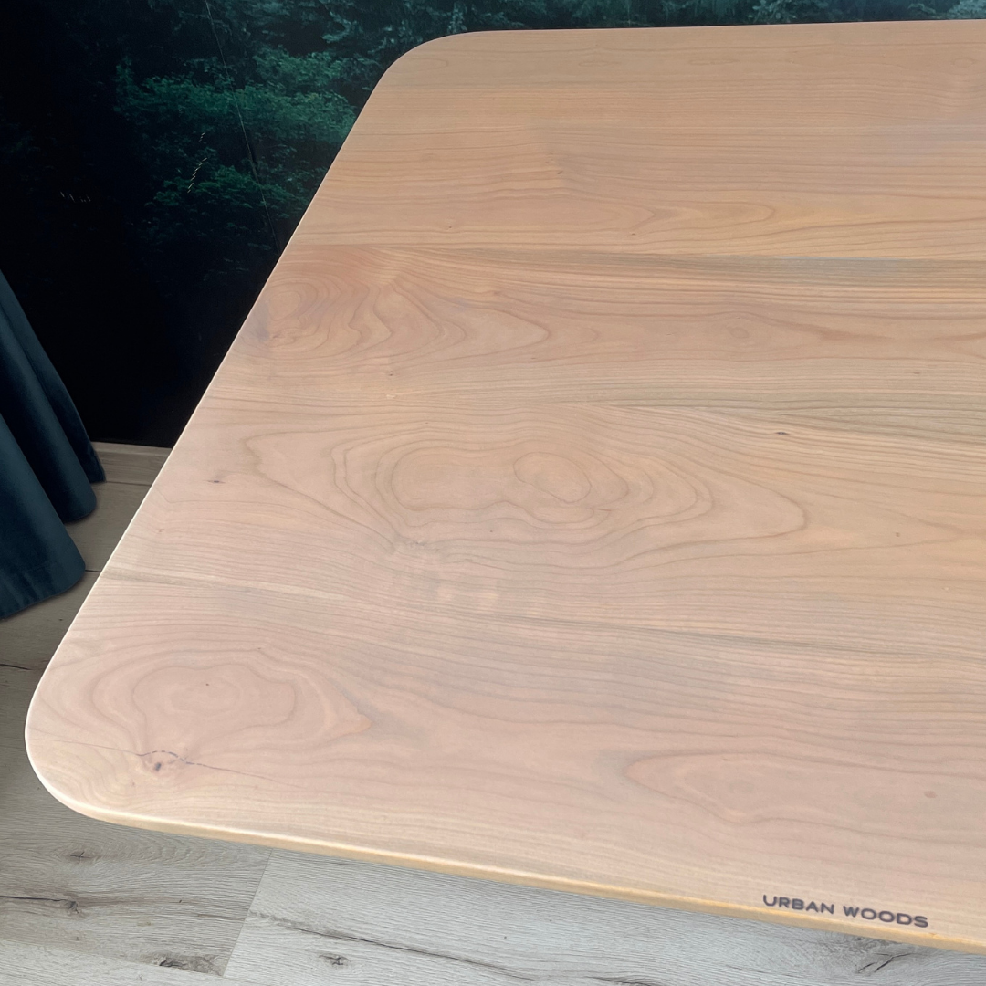 Masa de dining cu blat din cires X827 277x102cm