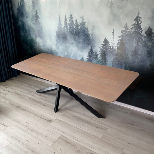 Masa de dining cu blat din cires X827 277x102cm