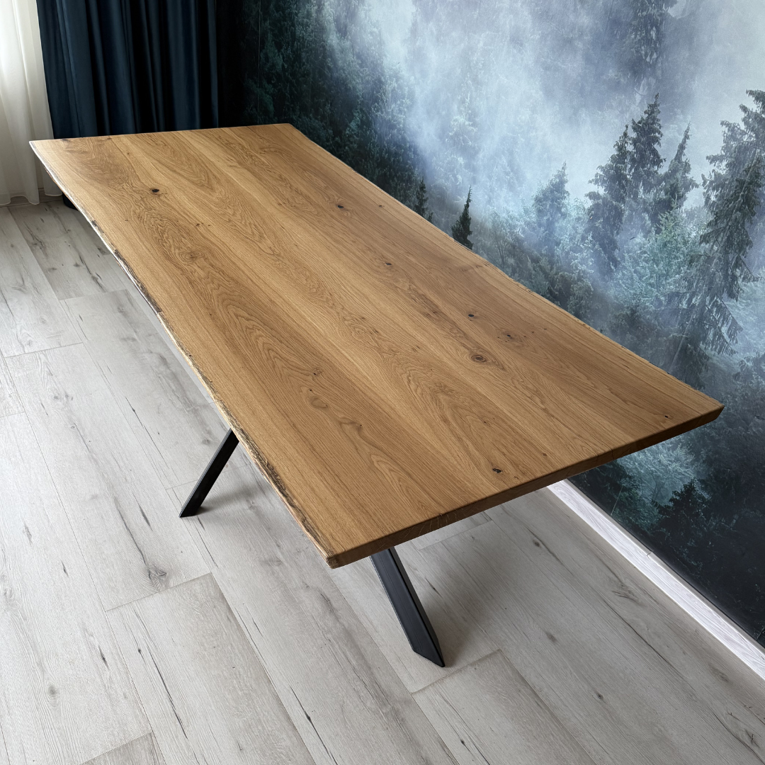 Masa de dining cu blat din stejar SX213 200x95cm