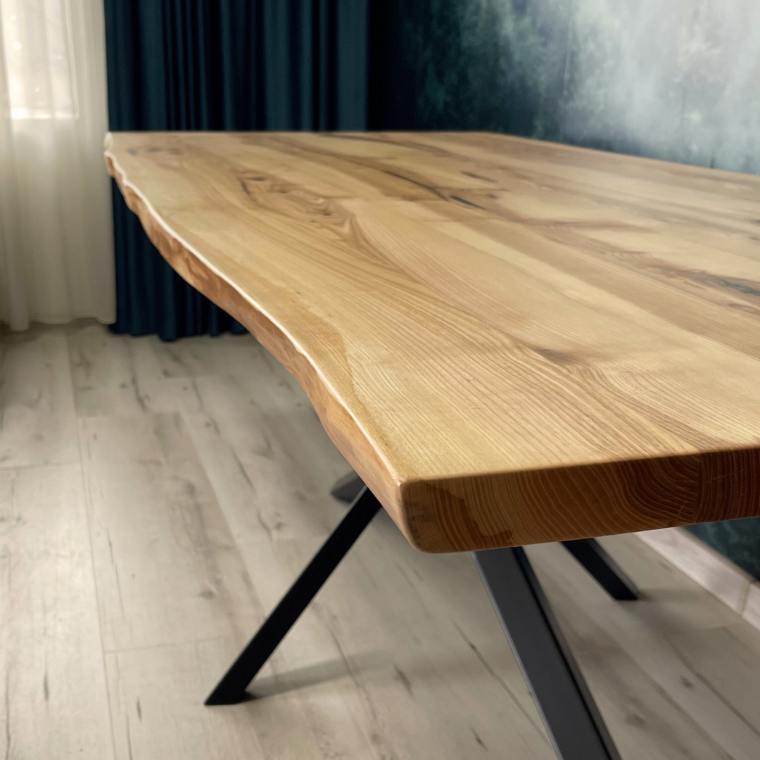 Masa de dining cu blat din frasin X1033 210x90cm
