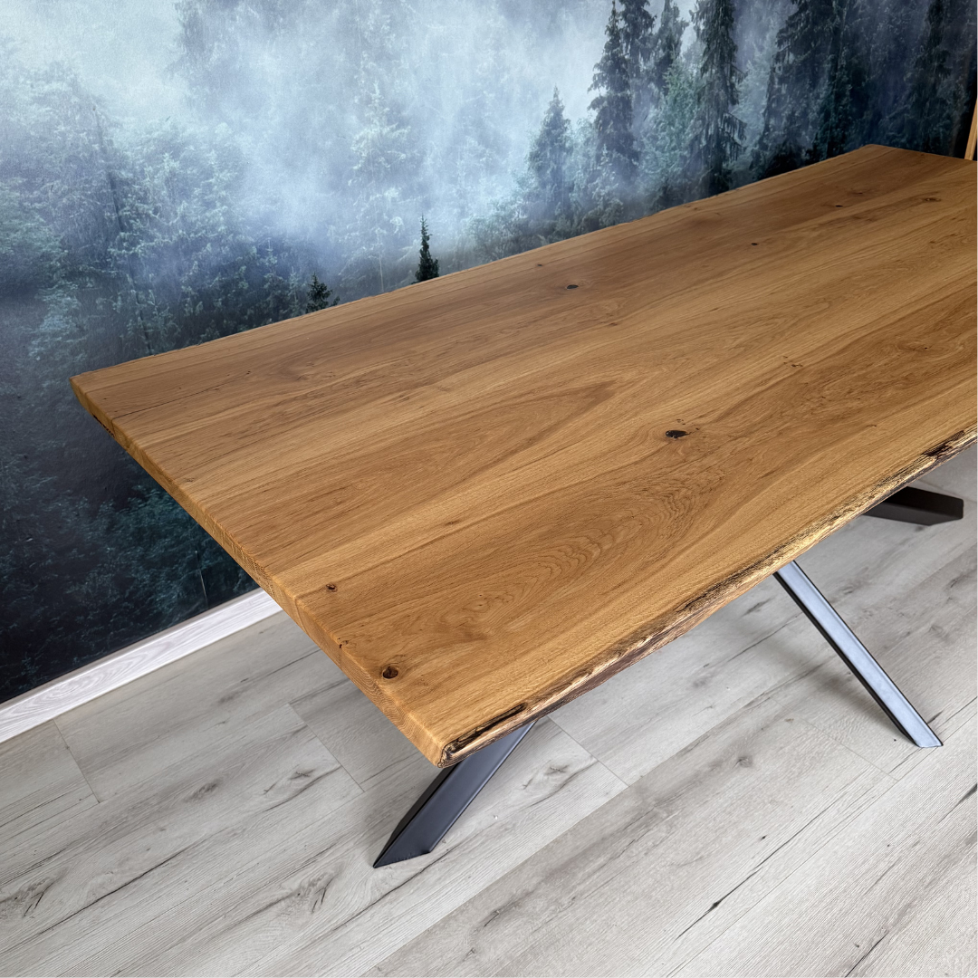 Masa de dining cu blat din stejar SX213 200x95cm