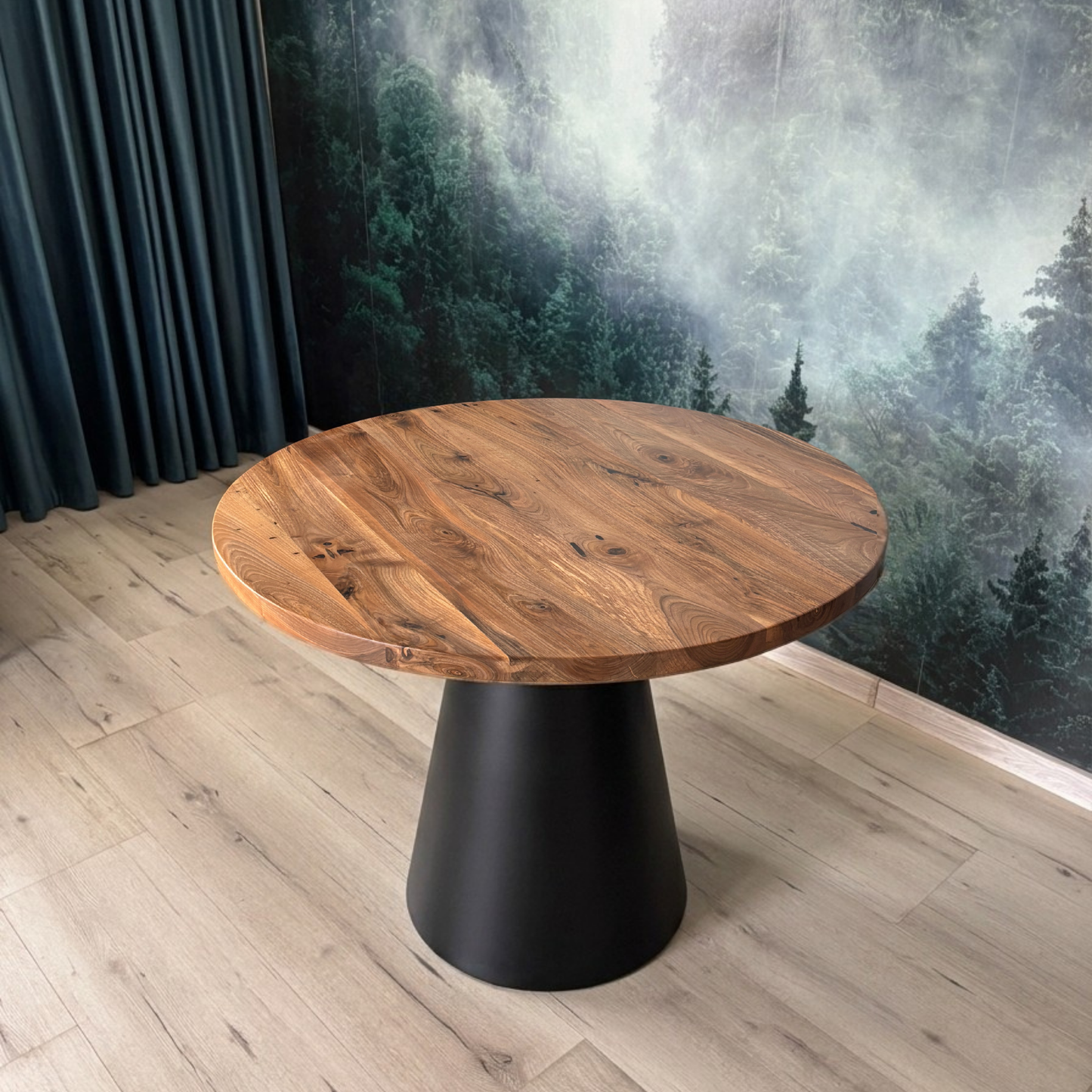 Masa de dining cu blat din nuc AX269 100cm