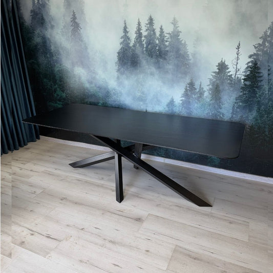 Masa de dining cu blat din stejar X2516 240x100cm