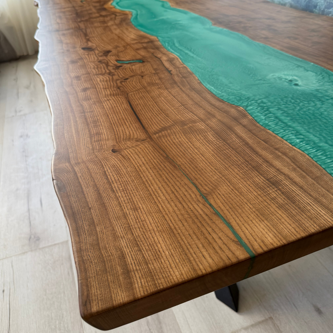 Masa de dining cu blat din frasin SX74 197x95cm