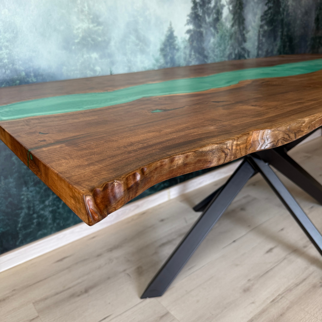 Masa de dining cu blat din frasin SX74 197x95cm