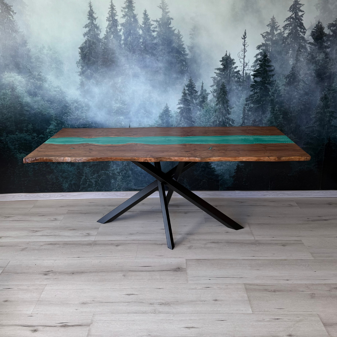 Masa de dining cu blat din frasin SX74 197x95cm