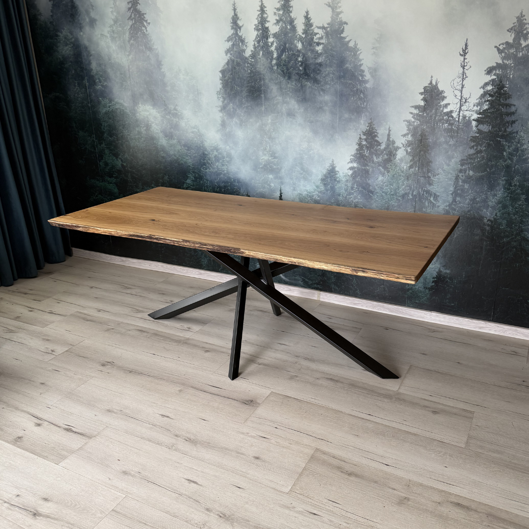 Masa de dining cu blat din stejar SX213 200x95cm