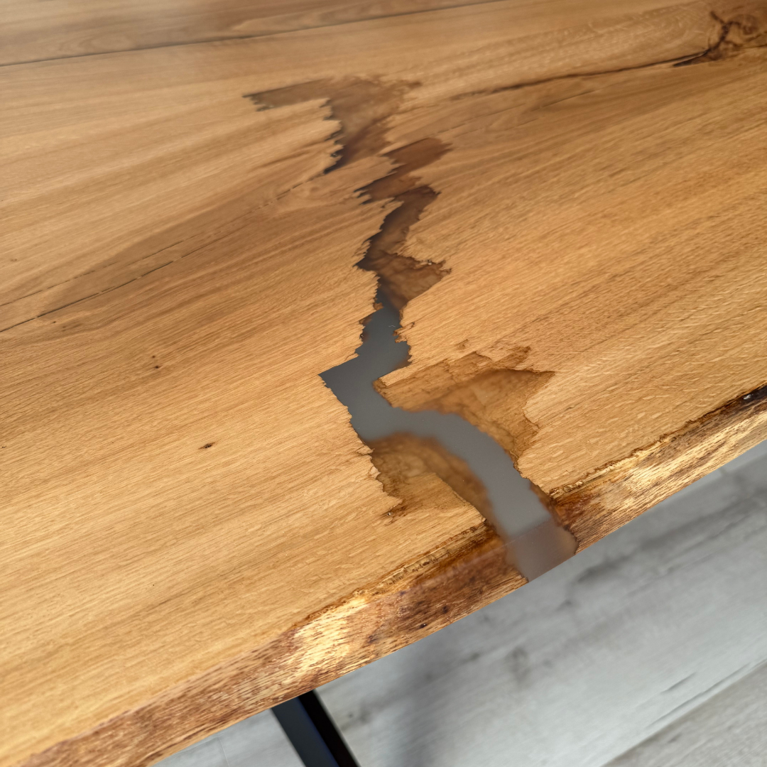 Masa de dining cu blat din stejar SX72 180x97cm