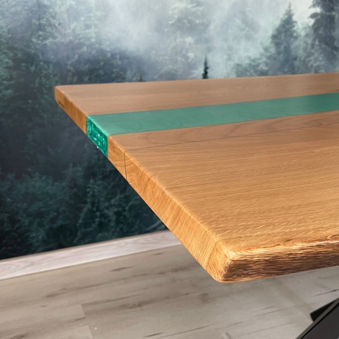 Masa de dining cu blat din stejar X1126 158x92cm