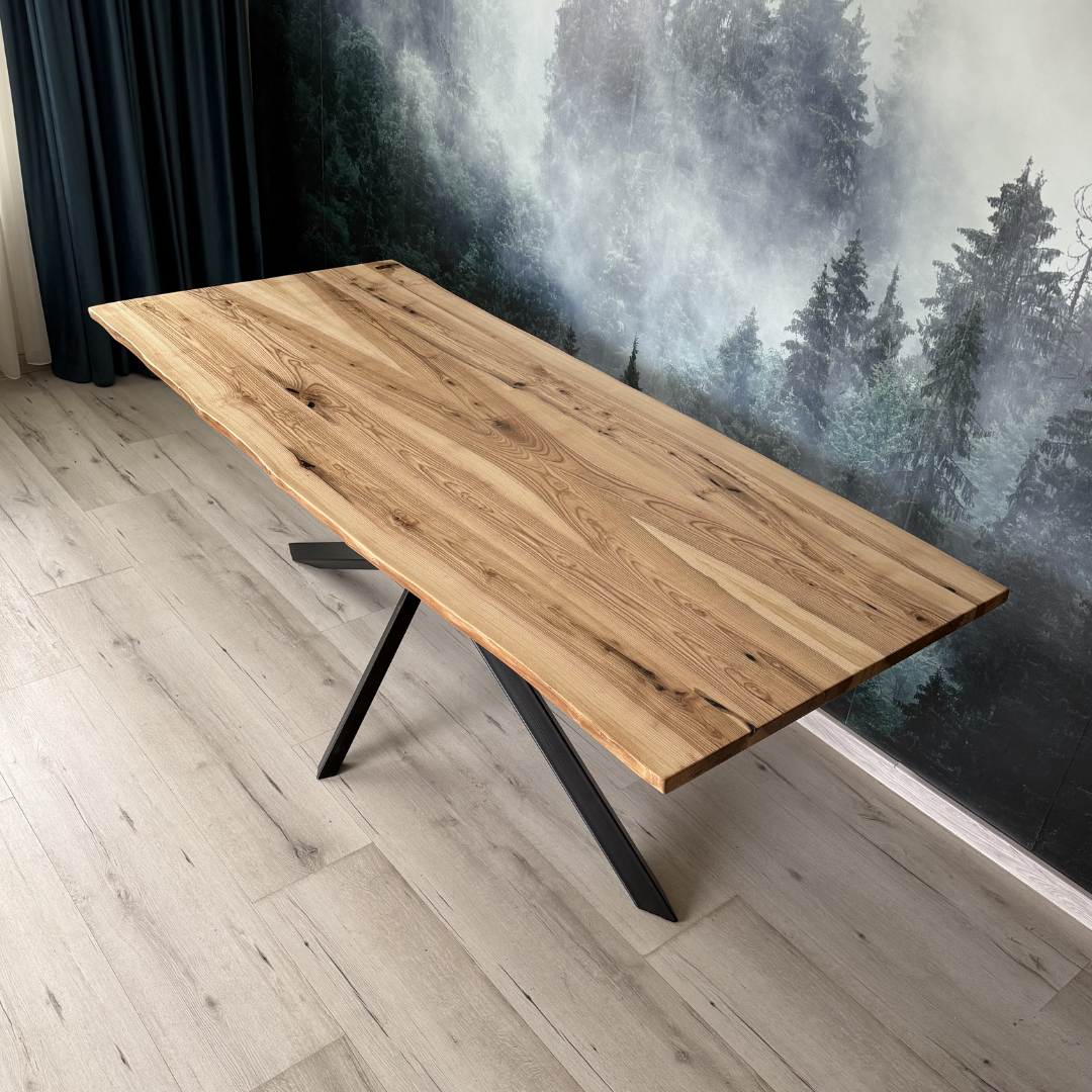 Masa de dining cu blat din frasin SX210 207x95cm