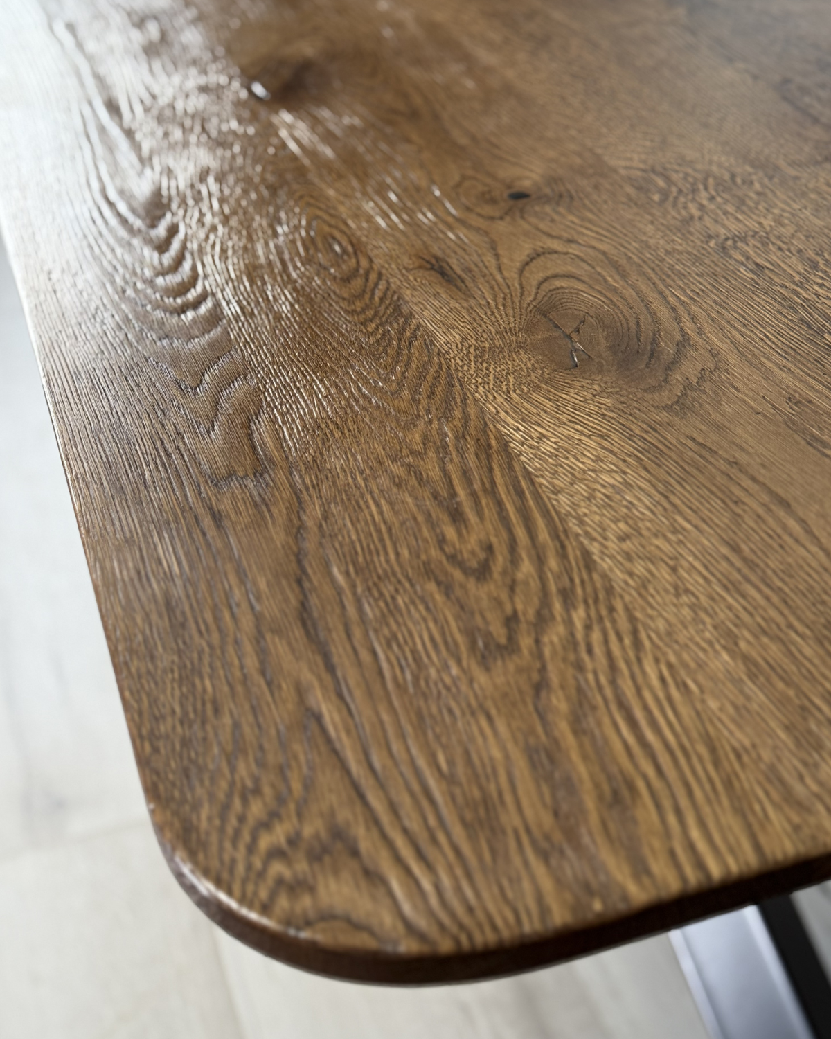 Masa de dining cu blat din stejar X2515 240x100cm