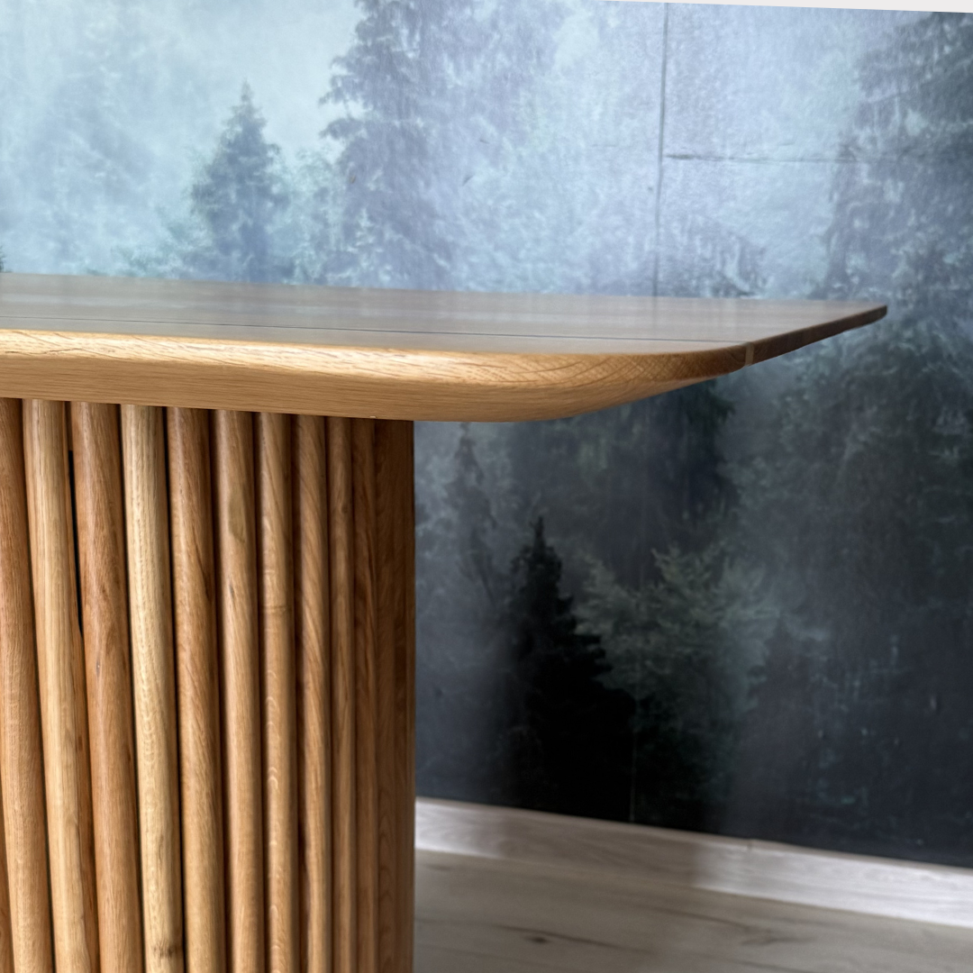 Masa de dining cu blat din stejar AX215 196x90cm