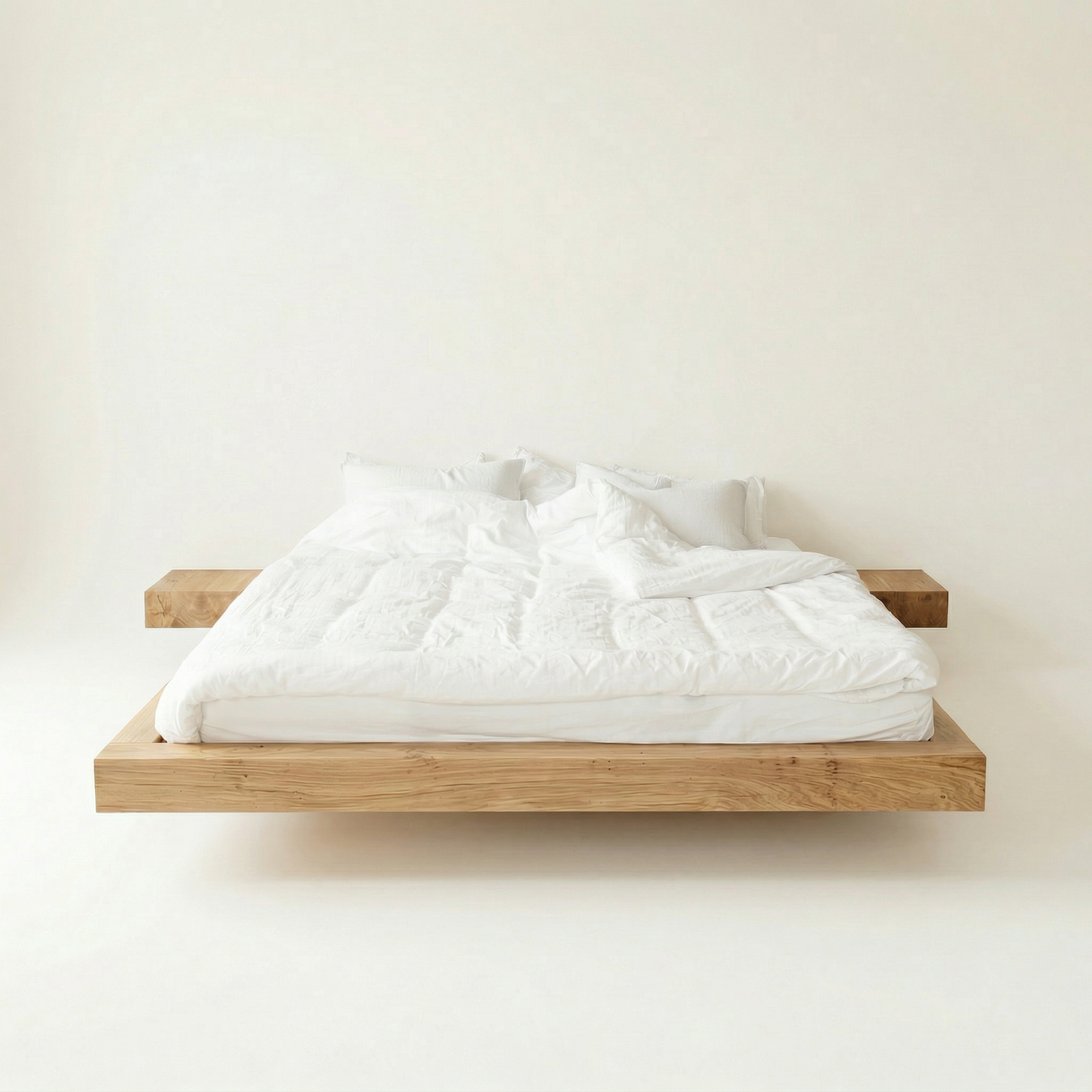 Floating Bed din stejar