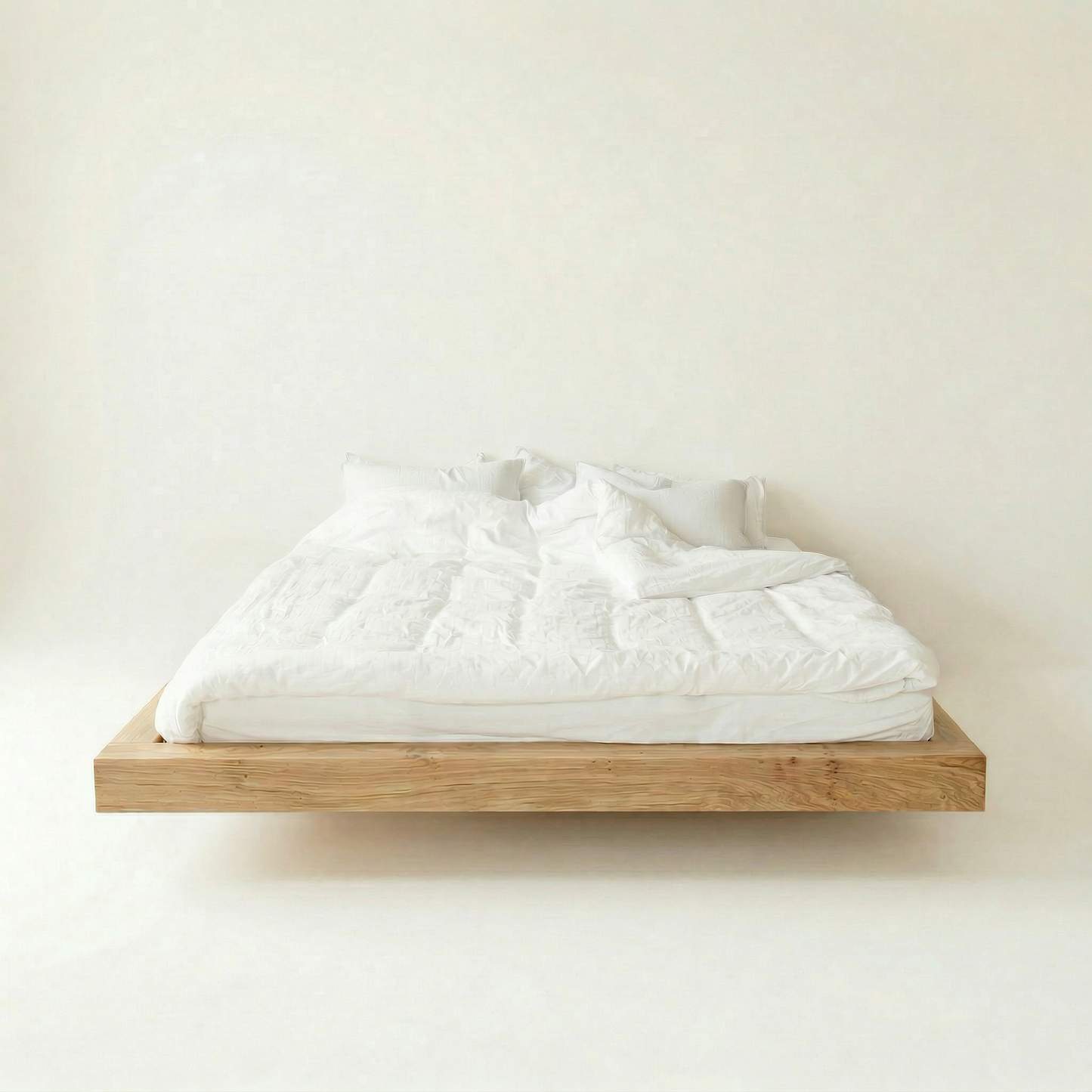 Floating Bed din stejar