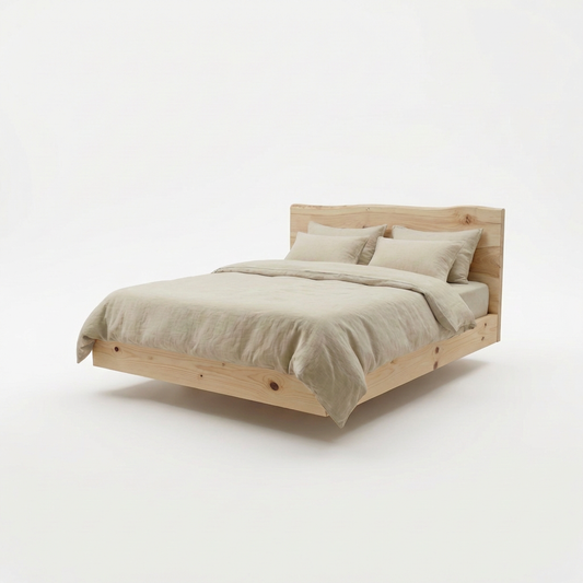 Minimal Floating Bed din molid