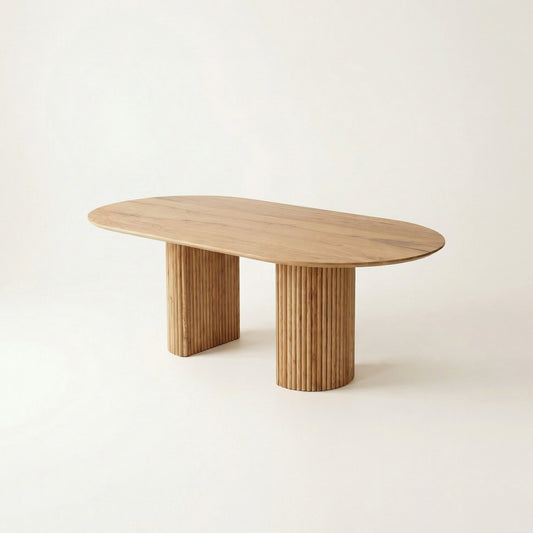 Masa de dining NERO Crescent