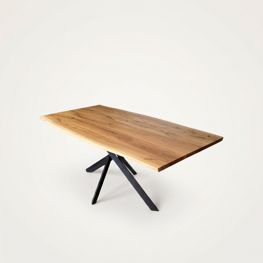 Masa de dining cu blat din stejar AX264 200x100cm