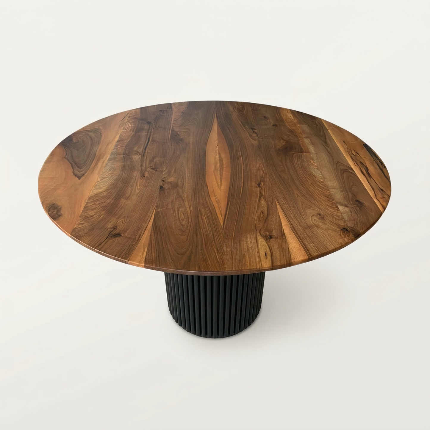 Masa de dining cu blat din nuc si picior Nero X1247 112cm