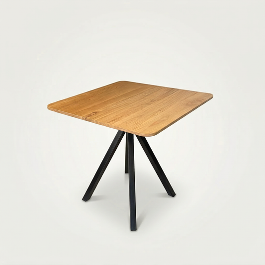 Masa de dining cu blat din stejar SX76 80x80cm