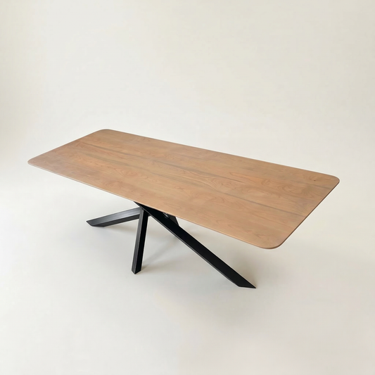 Masa de dining cu blat din cires X827 277x102cm