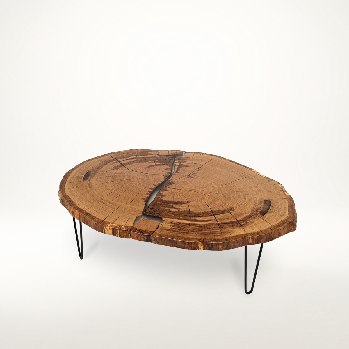 Masa de cafea din stejar AX372 114cm