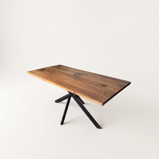 Masa de dining cu blat din nuc AX291 170x82cm