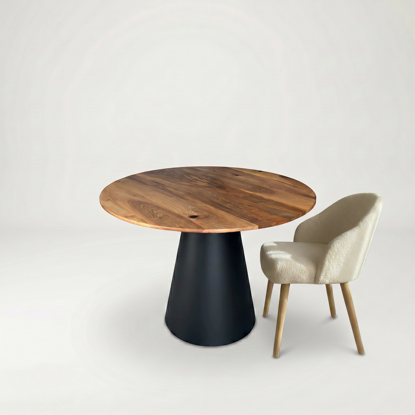 Masa de dining cu blat din nuc AX268 105cm
